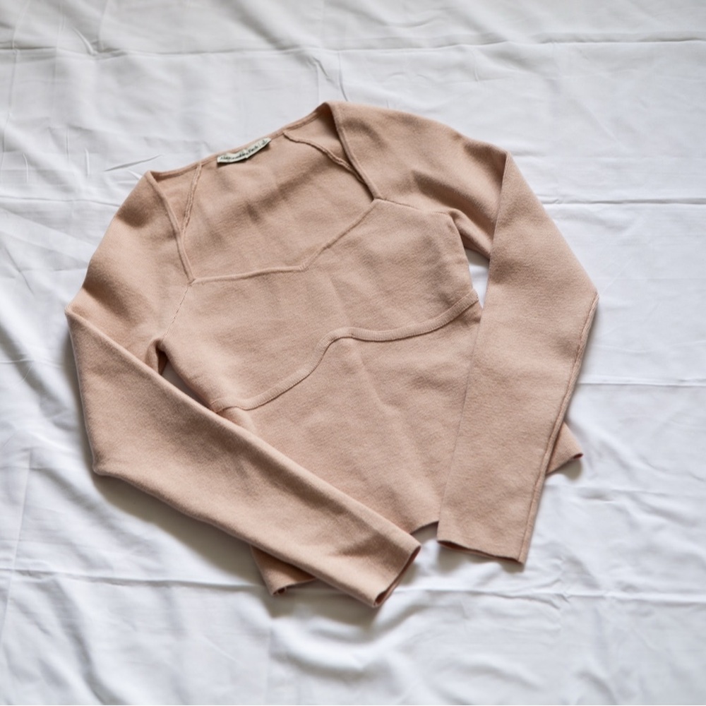 Abercrombie & Fitch Sweater in Light Beige